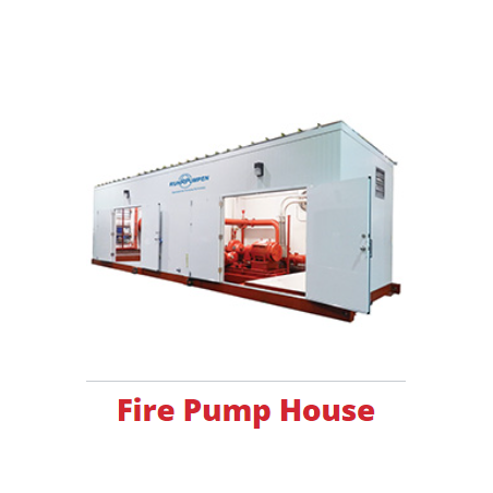 Pre-assembled and fully enclosed fire packages